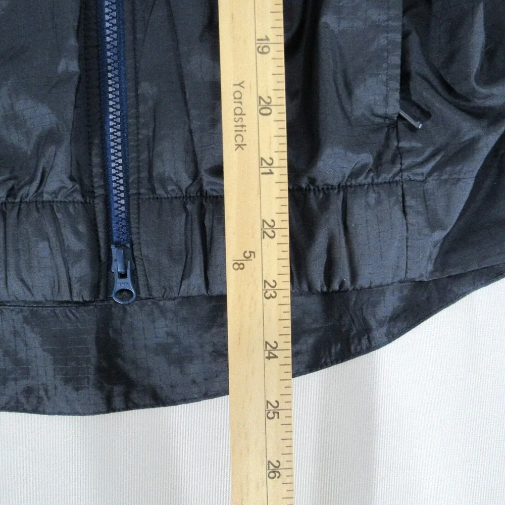 Nike Jacket Womens Small Blue Windrunner Hooded Full Zip Vented Spell Out Swoosh